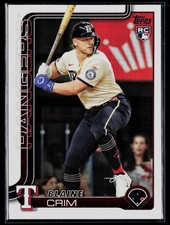 2025 Topps Update #US205 Blaine Crim