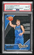 2018-19 Panini Donruss The Rookies Press Proof Luka Doncic #3 PSA 8 9l4