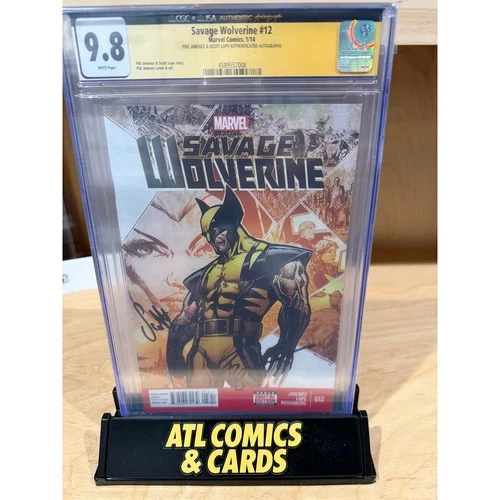 Slab | Savage Wolverine #12 | CGC 9.8 | 2 x Signed by Phil Jimenez & Scott Lope