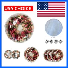 Wreath Storage Container 24 inch 2 Packs with Clear Window, Large Wreath Stor...