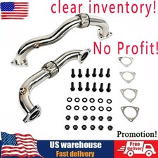 Heavy Duty Thick Wall Stainless Up Pipes For 2008-2010 Ford 6.4l Powerstroke Heavy Duty Thick Wall Stainless Up Pipes For 2008-2010 Ford 6.4l Powerstroke