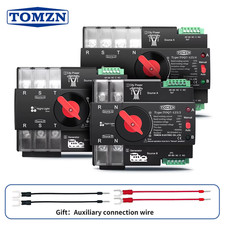 Din Rail 2P 3P 4P ATS Dual Power Automatic Transfer Switch Electrical Selector U