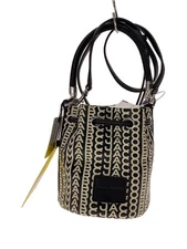 MARC JACOBS Shoulder Bag Leather BLK All Over Pattern
