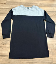 Forever 21 Women’s Colorblock Crewneck Sweatshirt dress L Black/Gray