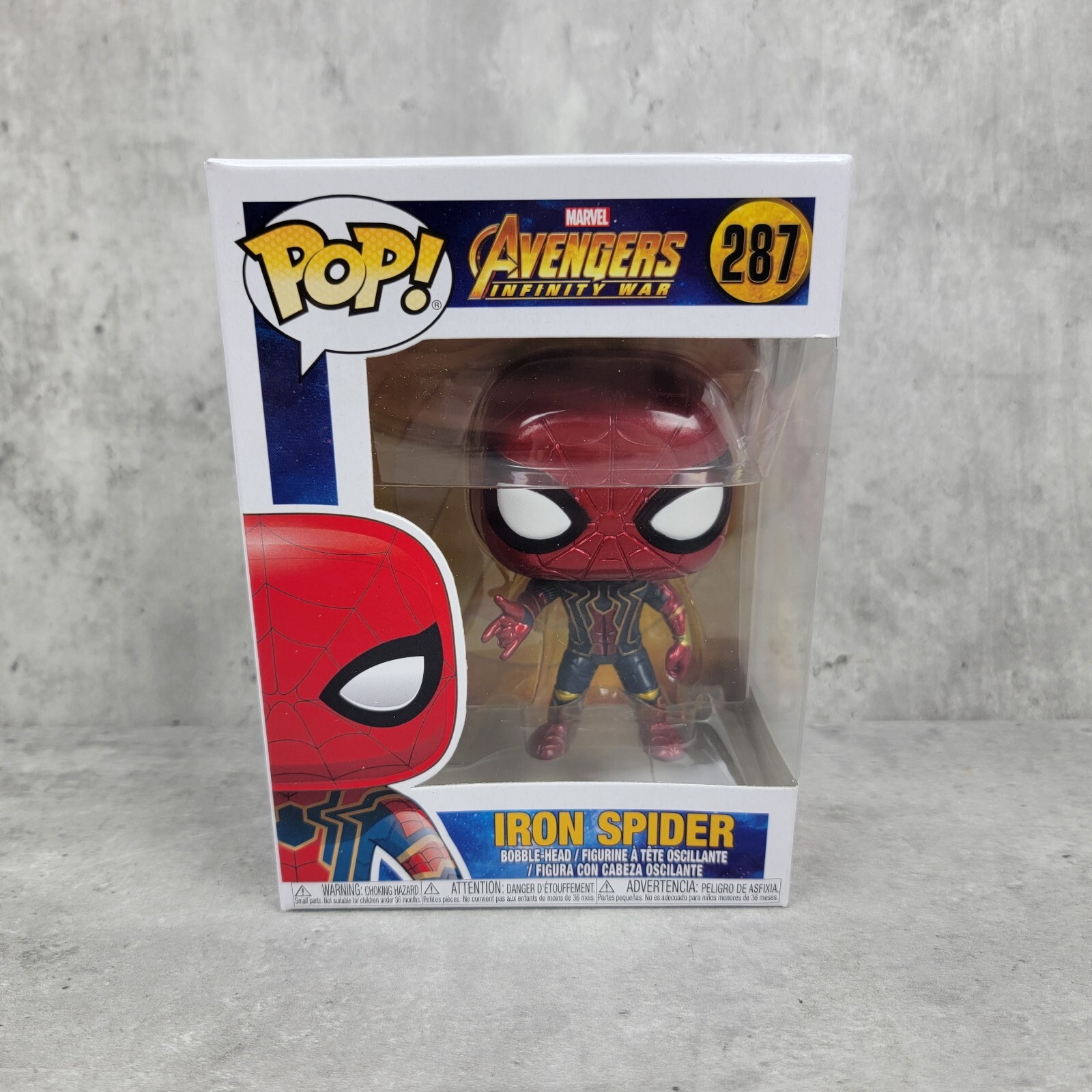 Funko Pop! Marvel Iron Spider (Unmasked) #1142 – Special Edition Vinyl-Figure