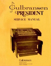 GULBRANSEN PRESIDENT Service Manual repair Schematic Diagrams Schematic Schema