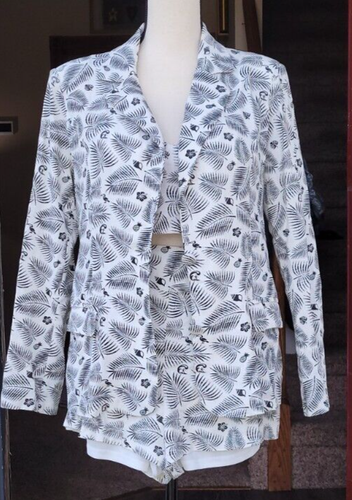 Melrose With Love Sz L 3-Piece Shorts, Bustier, Jacket Summer Set ~ Linen Blend - Picture 3 of 3