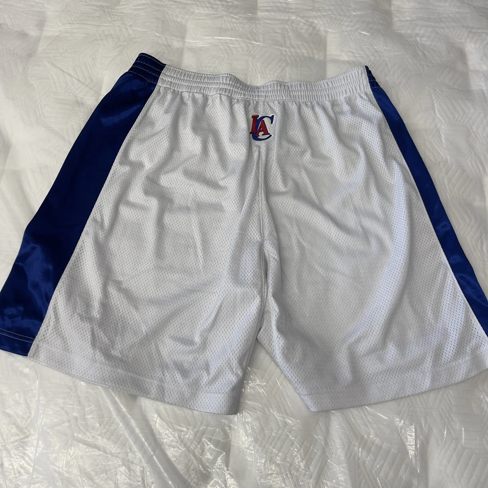 Pantalones Cortos Adidas NBA Los Angeles Clippers Baloncesto Lob City Blanco Para Hombre Talla 38. Foto 3 de 4