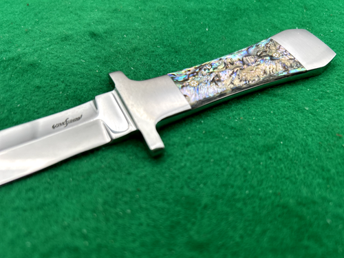 💯ED KALFAYAN 1 OF FOUNDING MEMBERS GUILD - 💯ABALONE DAGGER MUSEUM KNIFE - Picture 2 of 14