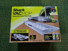 20 Ct.Shark VACMOP Disposable Hard Floor Vacuum and Mop Pad Refills, Fast Drying