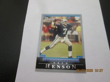DREW HENSON COIWBOYS 2004 BOWMAN ROOKIE  FOOTBALL CARD  #160. rookie card picture