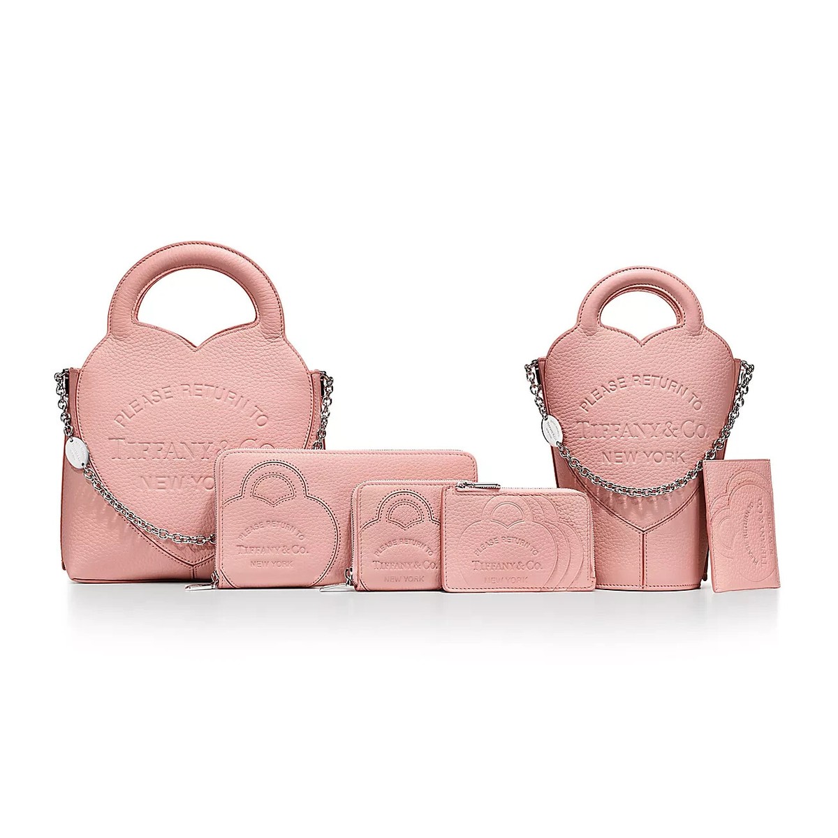 Japan Limited Color] Return to Tiffany™ Small Zip Wallet Blush