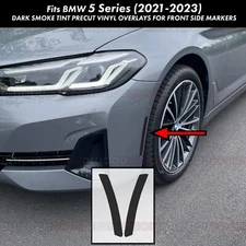 For 21-23 BMW 530i 540i M550i M5 Side Marker Smoke Decal Tint Overlay Vinyl G30