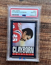 1985 Topps Football Raymond Clayborn PSA 10 GEM MINT Patriots