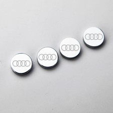 Laser Etched 4pc Audi Car License Plate Frame Bolts Fastener Screws Cap Cover