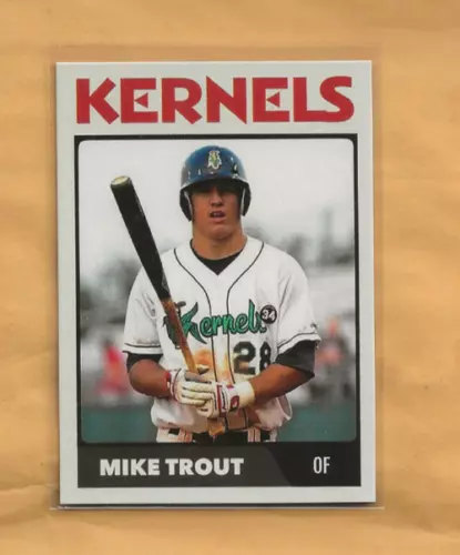 2010 Cedar Rapids KERNELS #28 Mike TROUT Minor League RC Rookie ANGELS
