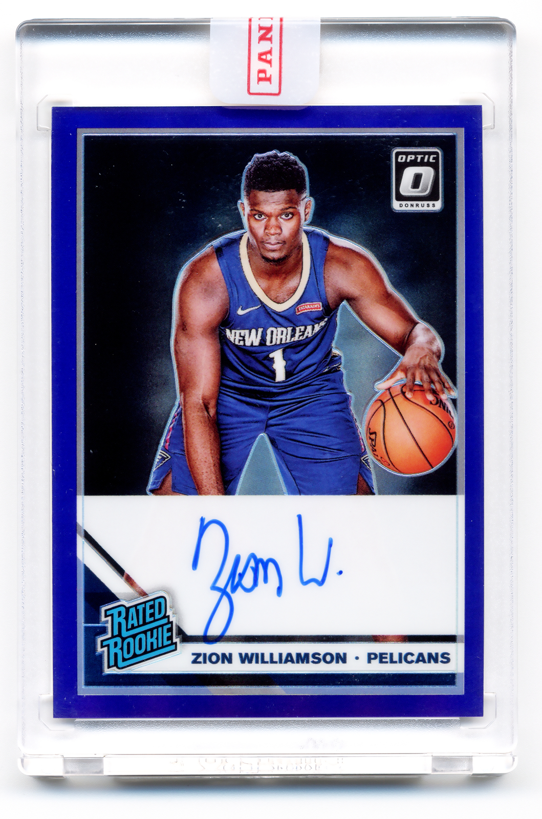 🔥 2019-20 Optic Zion Williamson PURPLE PRIZM Auto Rated Rookie Signature #158