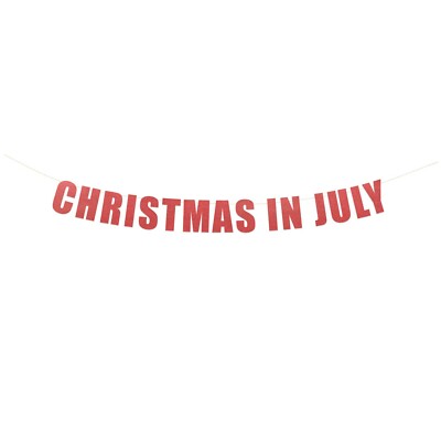 Christmas In July banner - Merry Christmas in July  Party Banner Sign