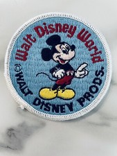 Vintage Patch Walt Disney Productions 3  Round Mickey New Sew on Patch