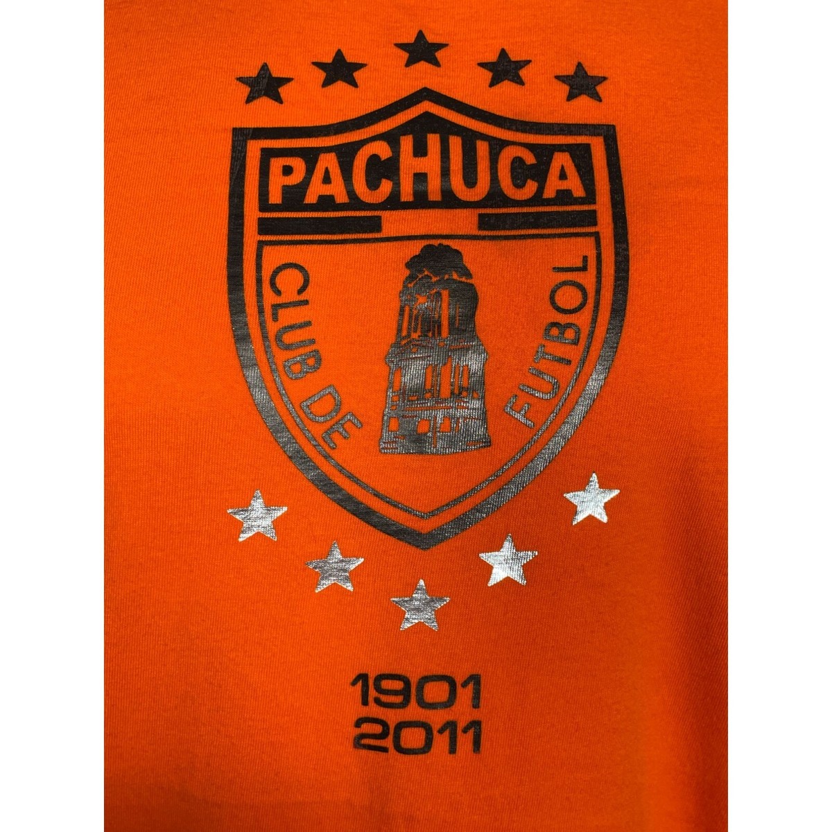 Pachuca CF Nike 1901-2011 Orange 110th Anniversary T-Shirt Men's