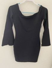NEW Lulus Black Off Shoulder Valentine’s Day Party Wedding Formal Dress Small S