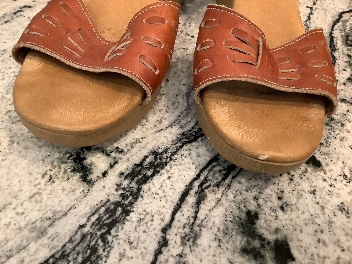 Vintage 80's Boho Yo-Yo's Women's Sandals Hippy 9 N Brown Vintage 80's Boho Yo-Yo's Women's Sandals Hippy 9 N Brown