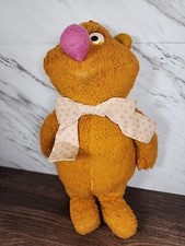   VINTAGE   MUPPETS FISHER PRICE FOZZIE BEAR PLUSH DOLL 14" TALL 1976   LOOK  