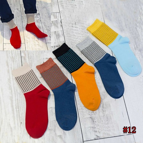 5 Pair Hommes peinture art chaussettes fantaisie étoilé nuit chaussettes Vintage - Picture 11 of 25