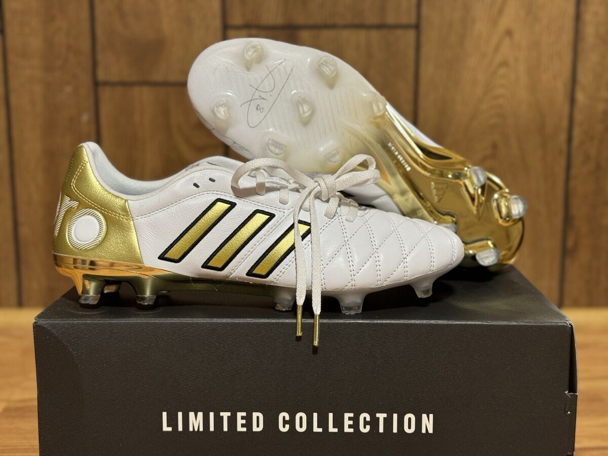 Adidas 11Pro FG Toni Kroos Cloud White Black Gold Metallic Adidas 11Pro FG Toni Kroos Cloud White Black Gold Metallic