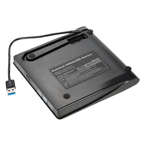 External CD/DVD +/-RW USB 3.0 Drive Portable Reader Writer Burner Player DVD ROM - Afbeelding 8 van 12