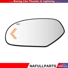 Driver Side Power Heated Mirror Glass For 2007-2014 Chevy Silverado GMC-Left LH