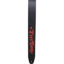 DIRTBAG  GUITAR STRAP DOUBLE SIDED,  Leather type not webbing MAX around 55''
