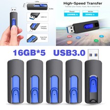 5/10 16GB USB 3.0 Flash Drive Memory Stick Pen Thumb Flash Drive Data Storage