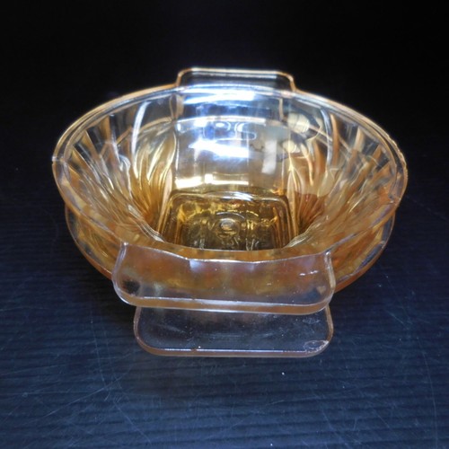 N24.320 Croix Verte Huilor 2 coupelles bols vide-poches verre orange art table - Imagen 24 de 24
