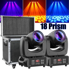 2X150W 18Prism Beam Moving Head Light RGBW LED Stage Light DMX DJ Party w/Case