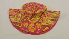 NWT The Children's Place est 1989 Multi color Flower Print Girls Sun Hat 4-6