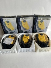 3 Life Long Sports AM Receiver Radio Lot Yellow With Headphones New Old Stock