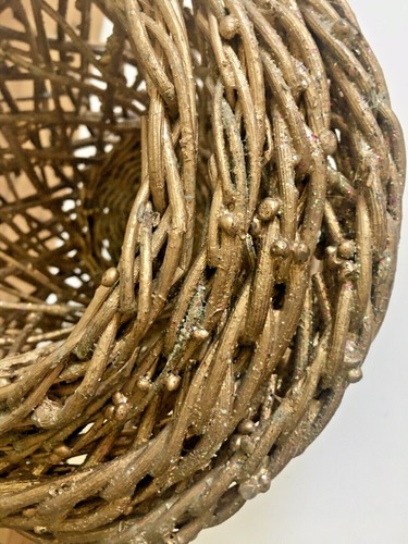 Wicker Baskets set of 4 Table Top/Gold Matching/Arts & Crafts/ - Picture 3 of 5