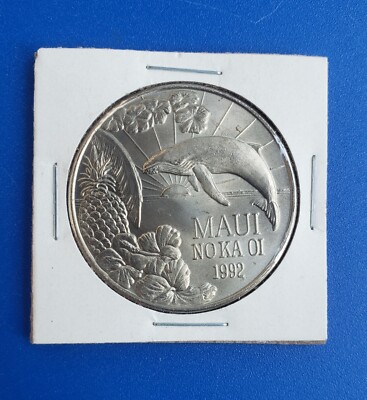 Vintage 1992 One Maui Trade Dollar. Maui No Ka Oi | eBay