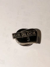 H&R Block Tax Preparation Company 3 Year Service Sterling Silver Lapel Pin