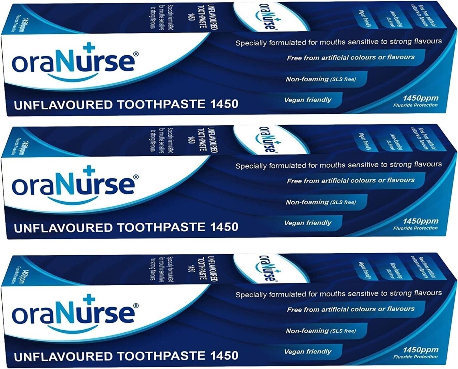 OraNurse Toothpaste Unflavoured Original 50ml Pack of 3 Toothpaste eBay