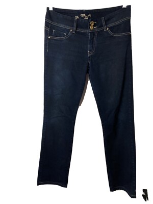 ELA JNS .womens Black Jeans Sz 8 . Bota Recta 