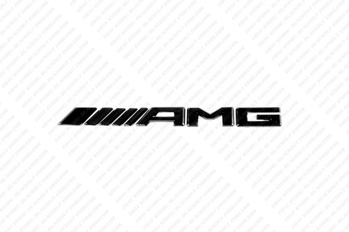New Gloss Black Emblem Logo Letters for Mercedes-Benz G65 V12 Biturbo AMG W463 - Picture 6 of 9