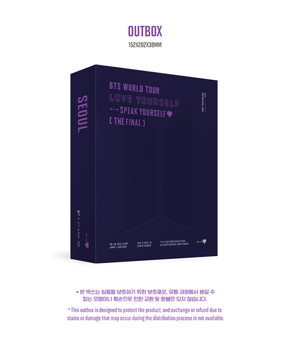 BTS WORLD TOUR LOVE YOURSEIF SPEAK YOURSELF THE FINAL Blu-ray