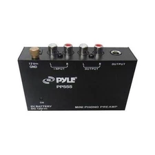 New PP555 Compact Phono Turntable Pre-Amplifier W/ 9V / 12V Battery Compartment