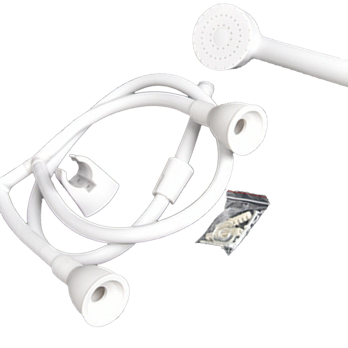 Single /Dual Tap Bath Sink Spray Mixer Hose Push on adapter Shower Head