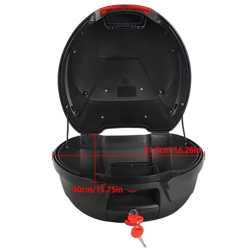 Motorcycle Trunk Scooter Tour Tail Box Luggage Top Lock Storage Carrier Case 32L - Picture 6 of 20
