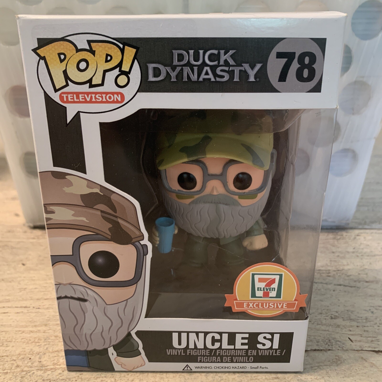 Funko Pop! Television~7/11 Exclusive Duck Dynasty Figure~Uncle Si~#78~Green Hat