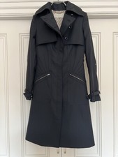Stella Mccartney Trenchcoat Double Breasted Black Size 38