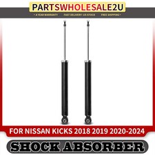 2x New Rear Driver & Passenger Suspension Shock Absorber for Nissan Kicks 18-24